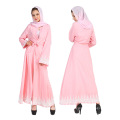 Moda muçulmano frente aberta lace splicing abaya longo vestido árabe abaya burqa poliéster mulheres abaya